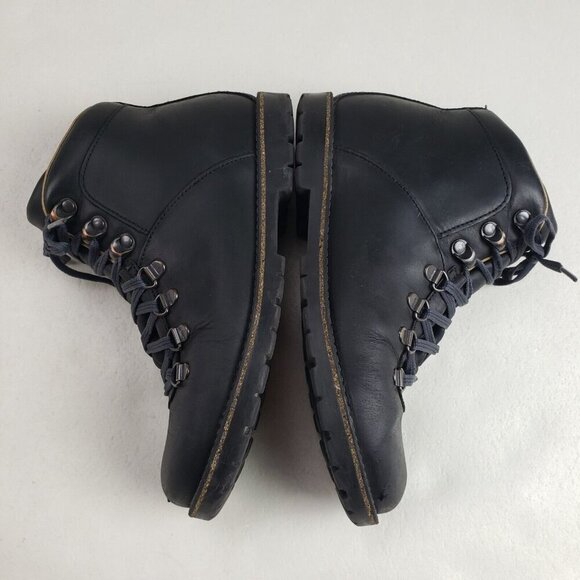 Birkenstock Jackson Leather Boot Womens 6-6.5 EU 37 N Black Ankle Hiking Lace Up - Picture 7 of 14